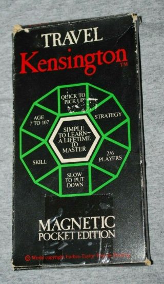 Kensington Travel Magnetic Pocket Edition By Samuel Ward Company Boston