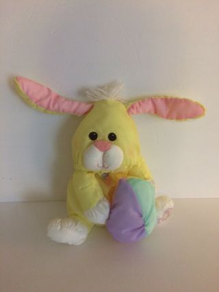 Puffalump Fisher Price Plush Stuffed Animal Bunny Rabbit Vintage 1988 Yellow