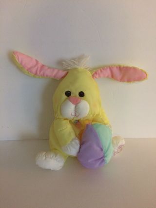 Puffalump Fisher Price Plush Stuffed Animal Bunny Rabbit Vintage 1988 Yellow 2