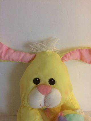 Puffalump Fisher Price Plush Stuffed Animal Bunny Rabbit Vintage 1988 Yellow 3
