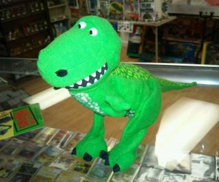 Toy Story Rex T - Rex Dinosaur Burger King Plush Hand Puppet Disney Pixar 16 " Long