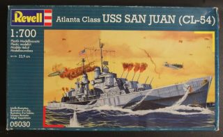 Revell 1:700 Scale Atlanta Class Cruiser Uss San Juan (cl - 54)