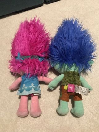Branch & Poppy Stuffed Plush from Dreamworks Trolls Series 18” 2