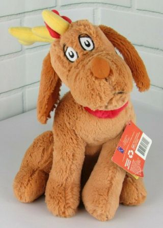 Dr.  Seuss How The Grinch Stole Christmas Max Reindeer Dog Stuffed Plush Toy