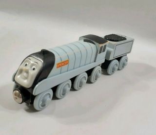 Thomas The Train & Friends Spencer And Tender Wooden Engine Gray