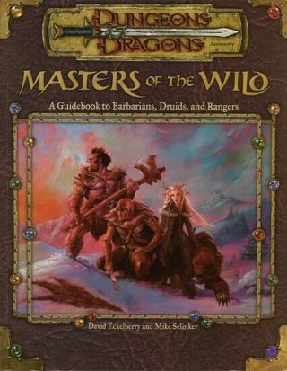 Masters Of The Wild Exc D&d Dungeons Dragons Players Handbook Barbarians Druids