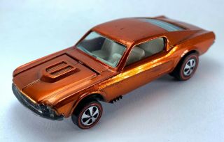 Hot Wheels Redline Lrw Custom Mustang Orange Restored