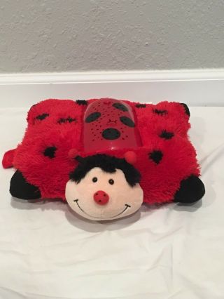 Red Ladybug Dream Lites Pillow Pet Night Light Projector Rare Red 2013 Edition