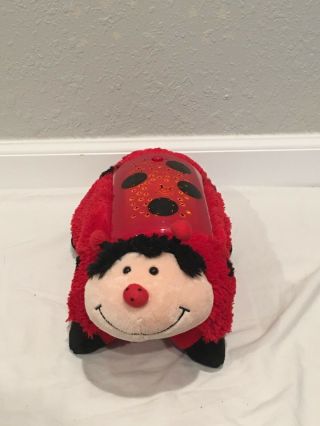 Red Ladybug Dream Lites Pillow Pet Night Light Projector Rare Red 2013 Edition 3