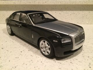 1:18 Kyosho Rolls - Royce Ghost Die Cast Model Black/silver