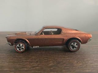 Hot Wheels - Redline - Custom Mustang - Copper / Brown Int - Us Base