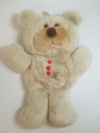 Vintage 1983 Hallmark Christmas Plush Teddy Bear Stocking 14 " Tan