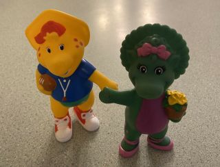 Barney’s Friends Baby Bop & Bj Yellow Dinosaur Toys/figures 1997 Lyons Hasbro