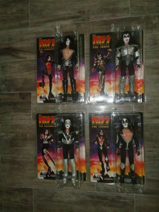 Kiss Destroyer 12 Inch Figure Set Simmons Frehley Figures Toy Co.  Mego