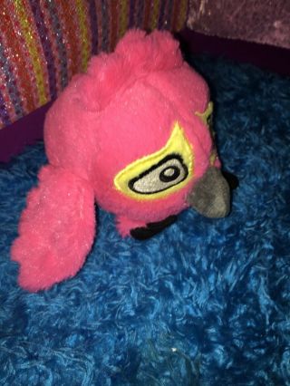 VGCU - HTF - RARE - Angry Birds RIO Plush Caged Pink Baby Bird 5” x 4” w/ SOUND 3