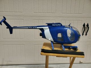 21st Century Toys 1/6 Scale 500 Police Helicopter With 12 " Figures Incomplete
