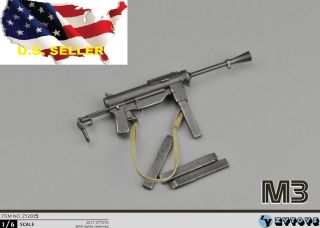 1/6 Scale M3 Submachine Gun World War Ii Us Army Toys Weapon Models Phicen ❶usa❶