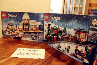 Lego 10254 10259 Winter Holiday Train,  Winter Village Station Christmas