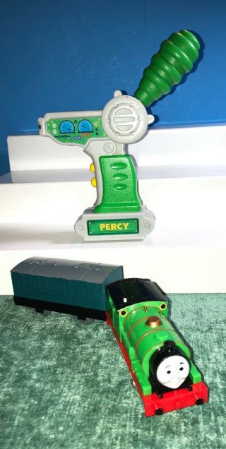 Thomas & Friends Trackmaster Rc Percy Motorized Remote Train Engine 2009 Remote
