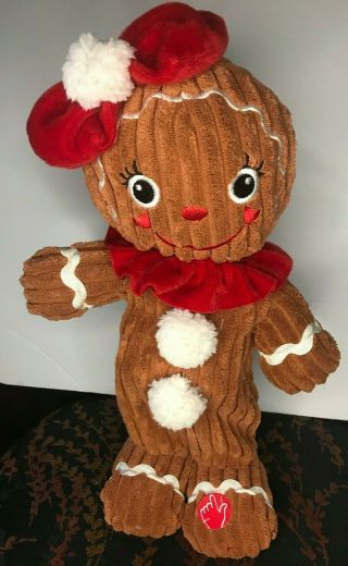 Dan Dee Dancing & Singing Christmas Girl Gingerbread Plush