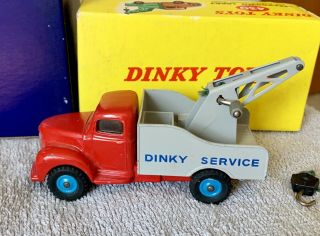 Red,  Grey Dinky 430 Breakdown Lorry Wrecker Truck Commer,  Orig Box Diecast