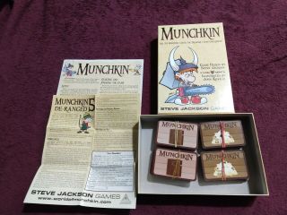Gently Munchkin Card Game 1st Edition 2011 - Includes Expansion - By Xmas