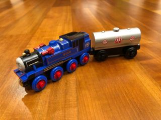Thomas Wooden Railway Belle With Ssrc Water Tanker Car - Rare