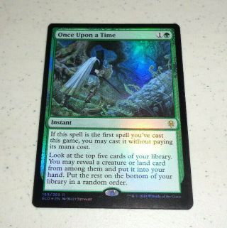 Foil Once Upon A Time X1 Eld In - Hand Nm Magic The Gathering Mtg Fast Ship