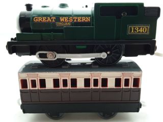 Gwr Trojan 1340 Percy Coach Thomas & Friends Trackmaster Motorized Custom Train