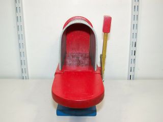 Vintage U.  S.  Mail Box Playskool Wooden Toy with Letters 3