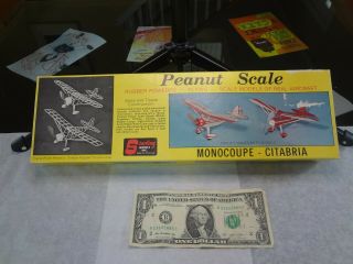 Vintage Sterling Peanut Scale Monocoupe Citabria Balsa Model Kit P - 2 / Nib / Rc