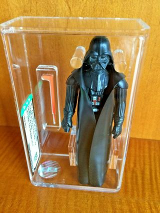 Vintage Star Wars.  AFA 85 - Darth Vader - First 12 - Lettered ' F ' Hilt - Sleek. 3