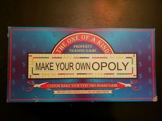 Make Your Own Opoly Custom Monopoly Board Game, .  All Intact