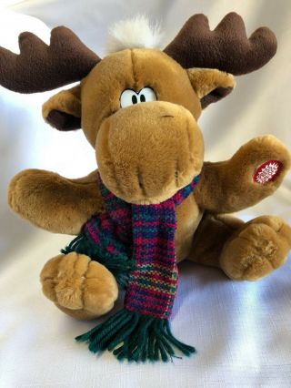 Dan Dee Plush Animated Singing Moose Grandma Got Run Over Reindeer Christmas