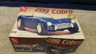 Vintage Amt Ertl 289 Cobra Plastic Model 1/25 Scale Boxed