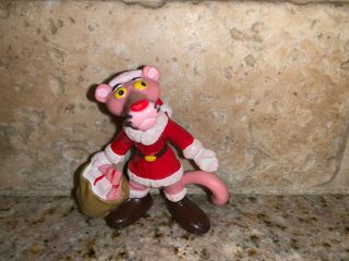 The Pink Panther Pvc Figure Xmas Christmas Bully Germany Near 1983 S11