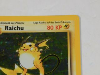 Pokemon German Raichu Holo Rare 1st Edition 14/102 look at all the pics 3