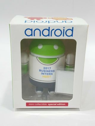 Google Android Mini Collectible Special Edition 2017 Business Intern Host Figure