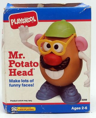 Playskool Mr.  Potato Head 1990 Parts.  Retro Vintage Toy Whimsical