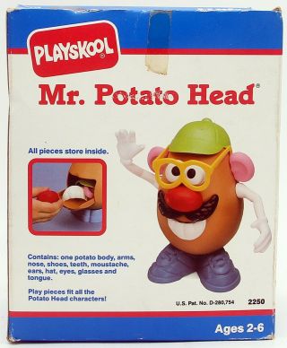 Playskool Mr.  Potato Head 1990 parts.  retro Vintage Toy whimsical 2