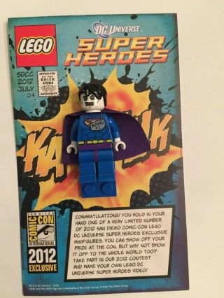 Sdcc 2012 Exclusive Bizarro Lego Minifigure Dc Heroes Superman