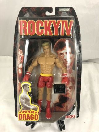 Jakks Rocky Series 4 2006 Action Figure Ivan Drago In Red Boxing Trunks