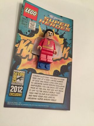 Lego Sdcc - 2012 - Exclusive - Shazam - Minifigure - Rare