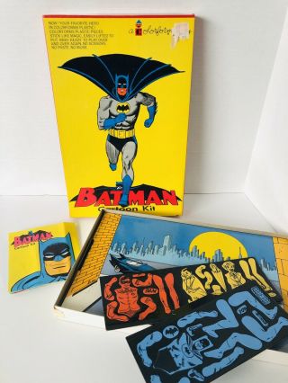 Vintage 1966 Batman Cartoon Kit Colorforms 99 Complete Euc Dc Comics