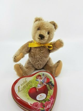 Steiff Caramel Teddy Bear 5322,  02 22 Cm W.  Button Vintage Antique Toy