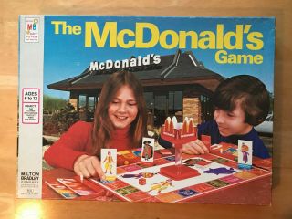 Vintage 1975 The Mcdonald’s Game Board Game - Complete Set - Milton Bradley