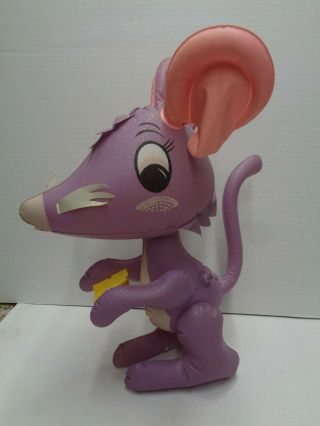 Vintage Inflatable Cute Mouse Hong Kong 1966 Vintage 1960s Alvimar Products