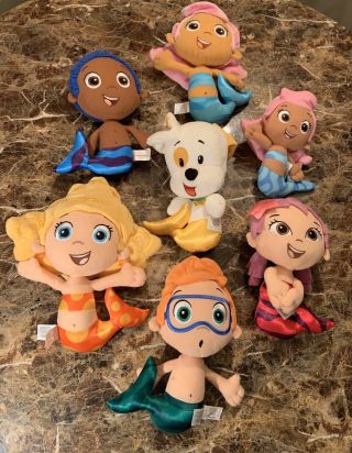 Bubble Guppies 7 Plush Doll Figure Toy Set 8 Inches Each