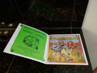 1983 Masters of the Universe Book Plus Record - Mattel Point Dread Castle Grayskul 2