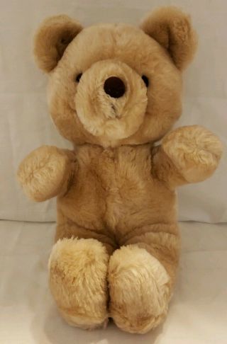 Vintage Applause Wallace Berrie Brown Teddy Bear Plush Stuffed Korea 1982